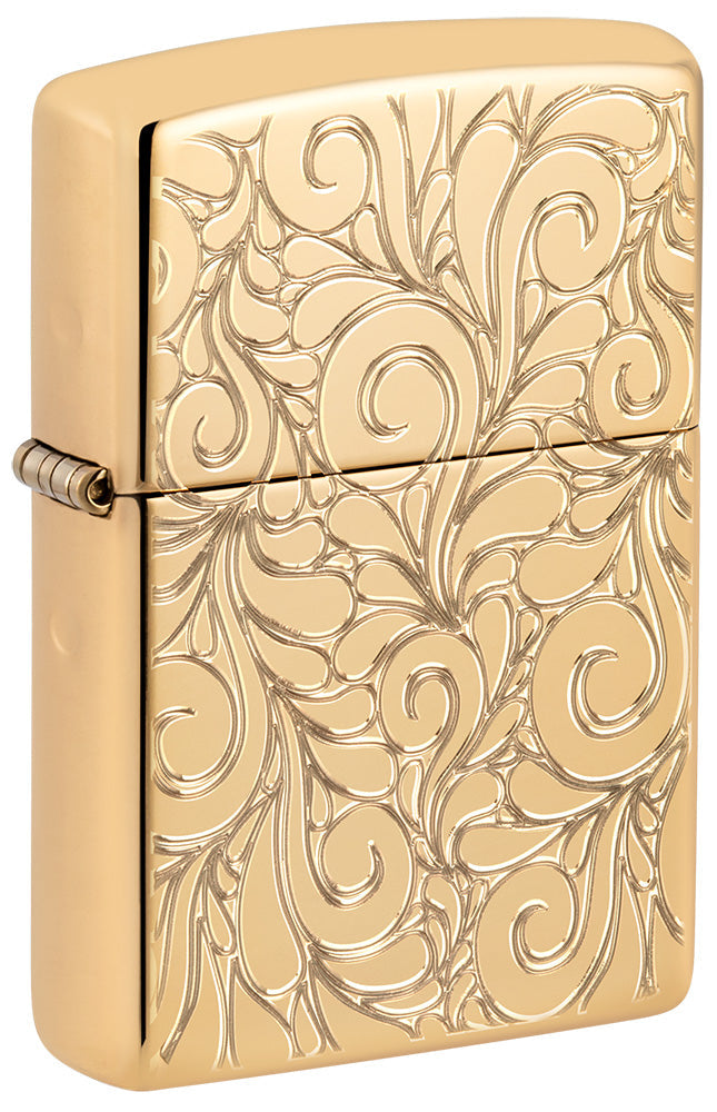 Zippo Lighter Gold Rare hotsell Pattern Design Never Fired