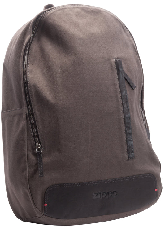 Leather & Canvas Backpack