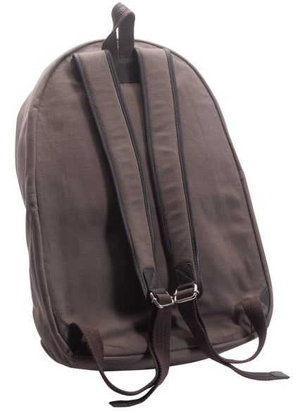 Leather & Canvas Backpack