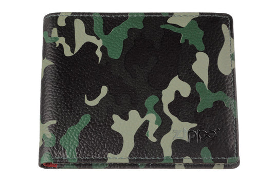 Credit card wallet camouflage green