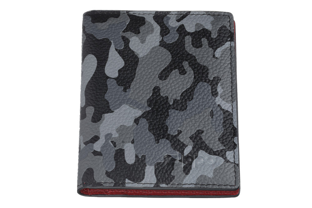 Credit card wallet camouflage grey