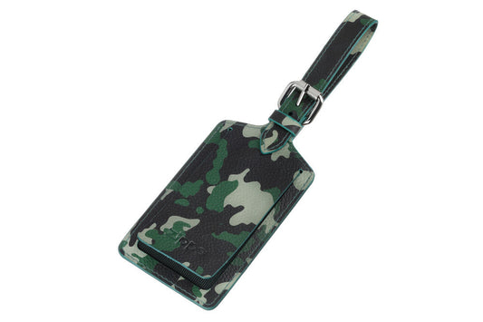 Luggage Tag Camo Green