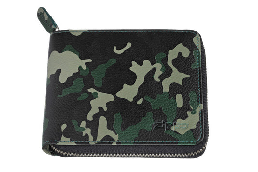 Zipper Wallet Camo Green