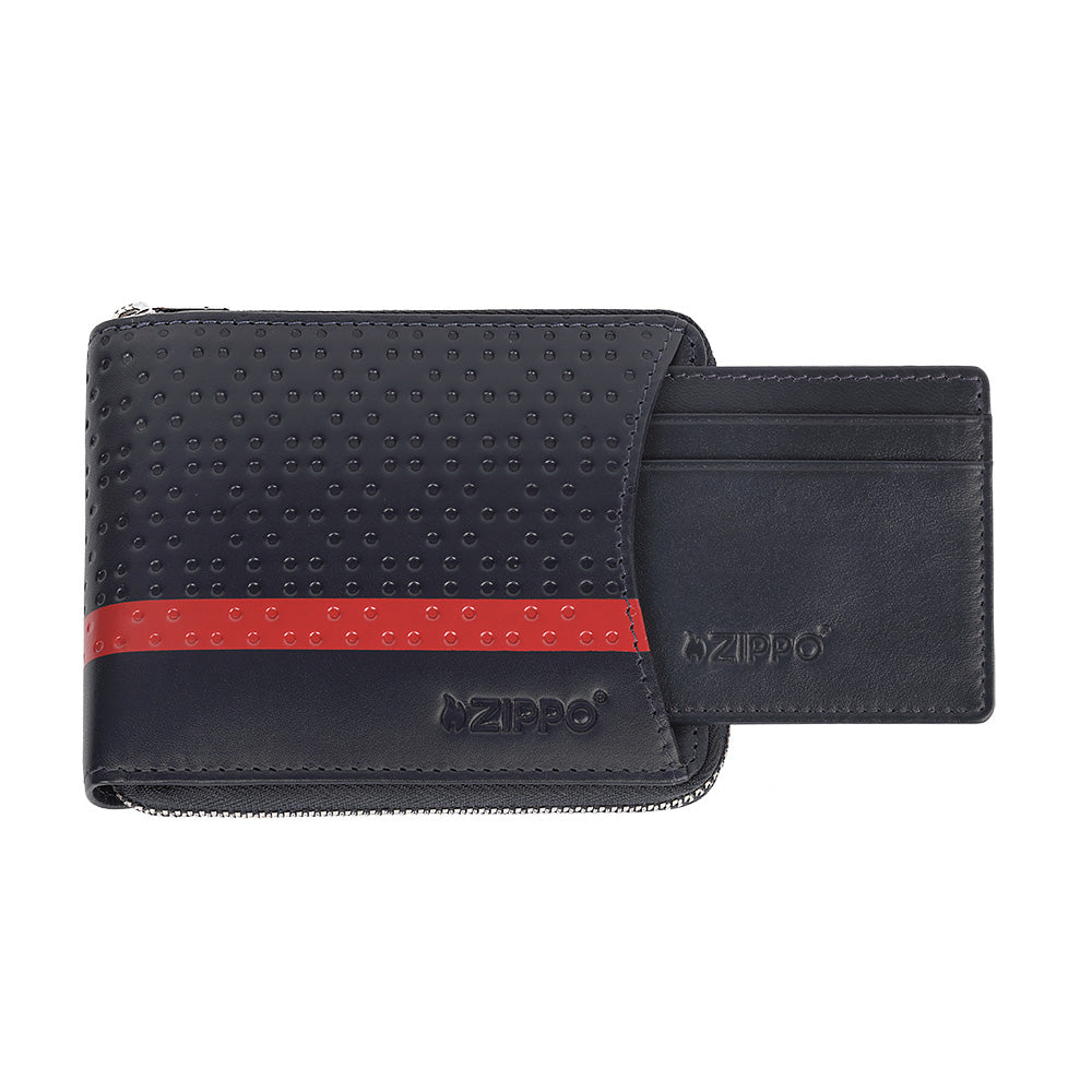 Zip-Around Wallet with removable card holder