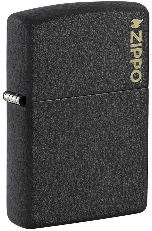 Classic Black Crackle® Zippo Logo