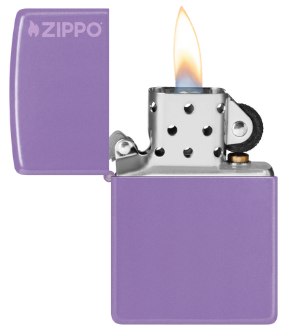 Classic Smoky Lavender Zippo Logo