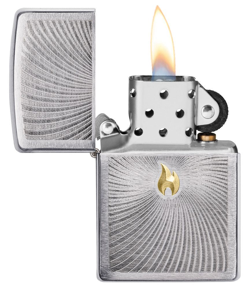 Zippo Flame Spiral Twist Design