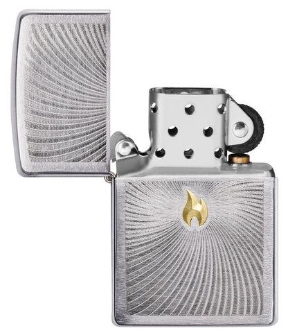 Zippo Flame Spiral Twist Design