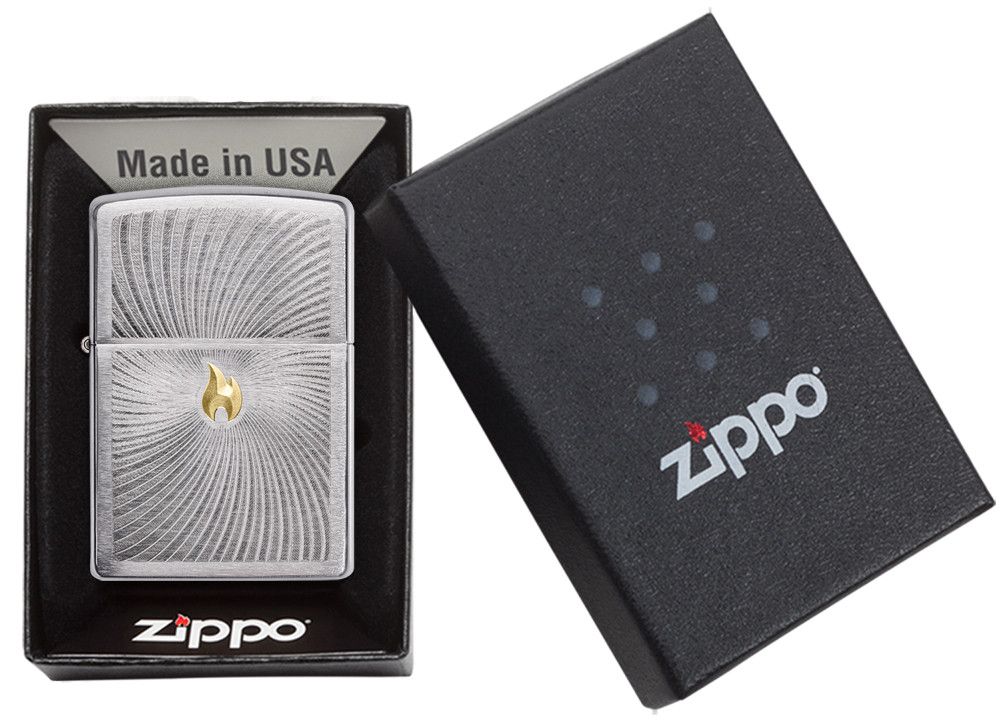 Zippo Flame Spiral Twist Design