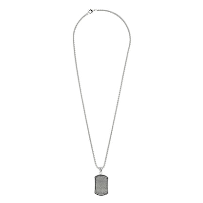 Crystal and Stainless Steel Pendant Necklace