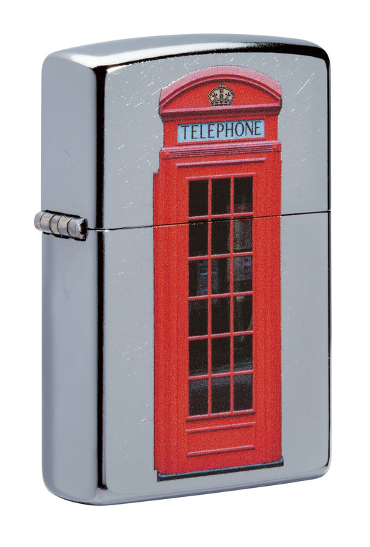 British Red Telephone Box Design Windproof Lighter