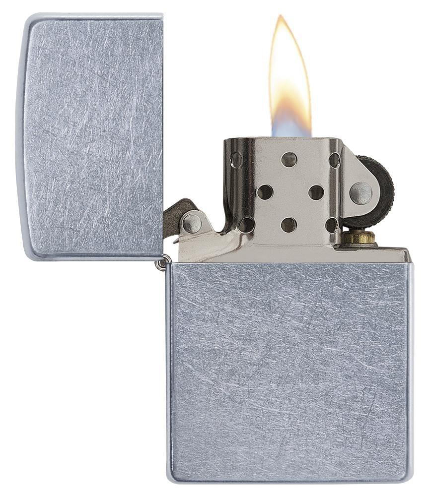 Zippo Refillable Windproof Design Metal Constructed Luck deals Street Chrome Lighter