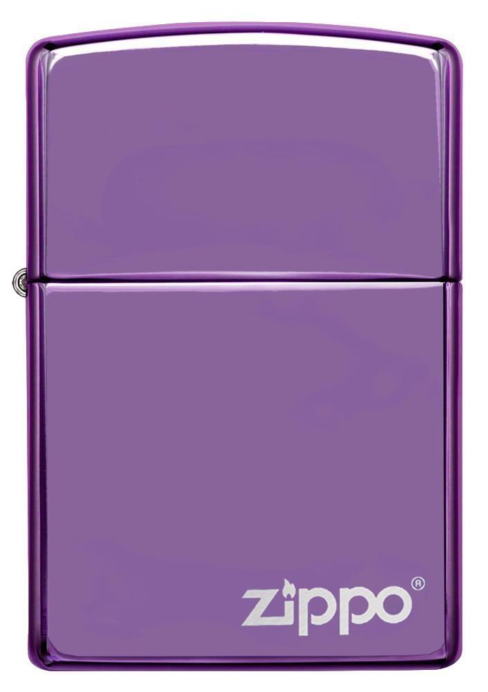 Classic High Polish Purple Zippo Logo