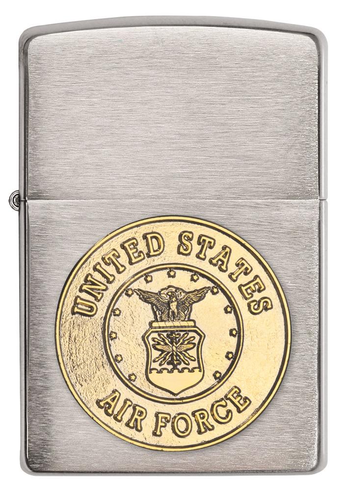 280AFC, United States Air Force Bronze Emblem, Brushed Chrome Finish