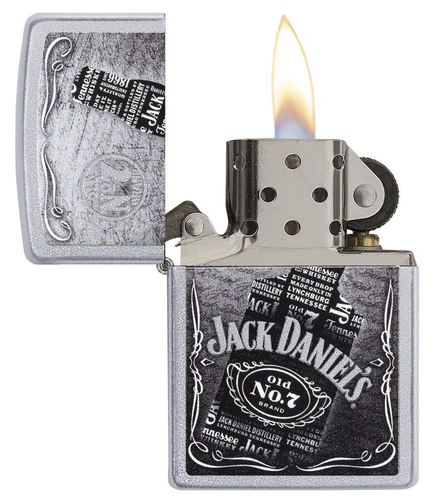 29285, Jack Daniel's Text Design, Color Image, Satin Chrome, Classic Case