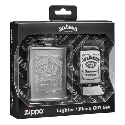 Jack Daniel's Flask & Lighter Gift Set