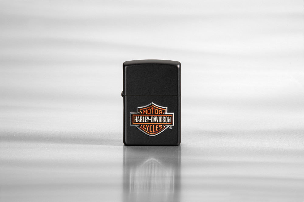 Harley-Davidson® Black Matte Windproof Lighter