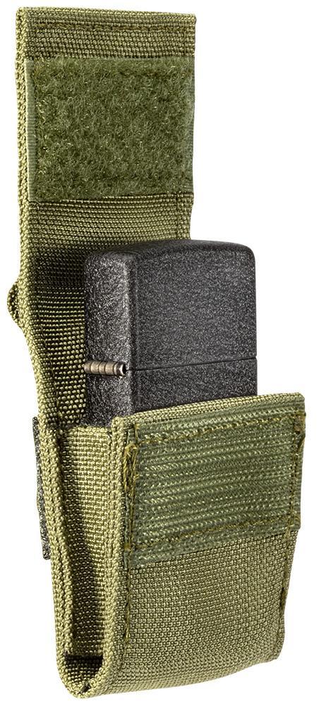 Tactical Pouch and Black Crackle™ Windproof Lighter Gift Set