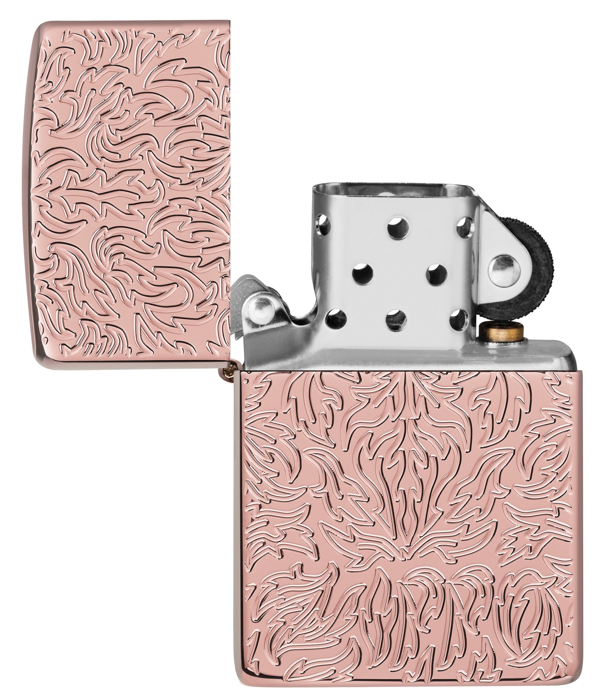 Armor® Carved Rose Gold Windproof Lighter