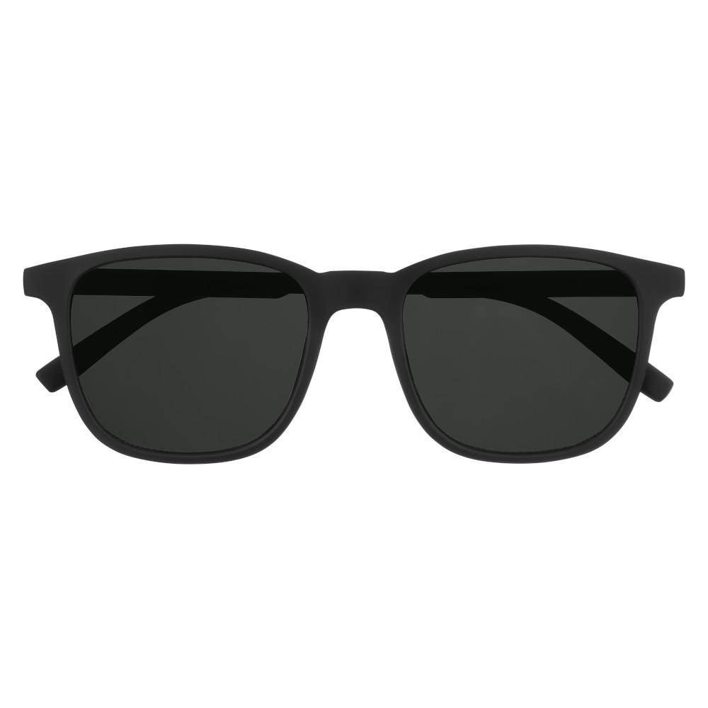 Front view of the Classic Ninety-three Sunglasses black frame and lenses